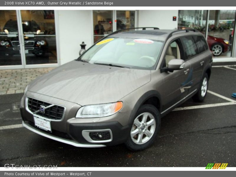 Oyster Grey Metallic / Sandstone Beige 2008 Volvo XC70 AWD