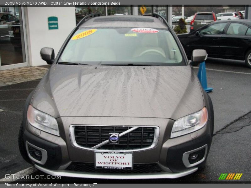 Oyster Grey Metallic / Sandstone Beige 2008 Volvo XC70 AWD