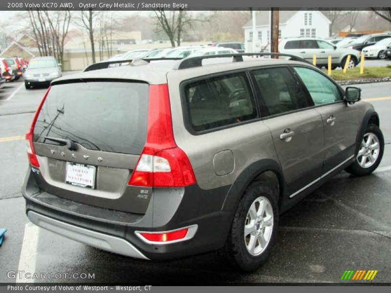 Oyster Grey Metallic / Sandstone Beige 2008 Volvo XC70 AWD