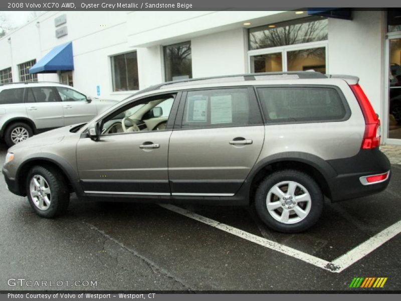 Oyster Grey Metallic / Sandstone Beige 2008 Volvo XC70 AWD