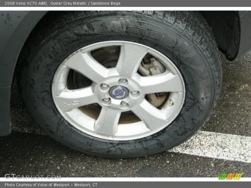 Oyster Grey Metallic / Sandstone Beige 2008 Volvo XC70 AWD