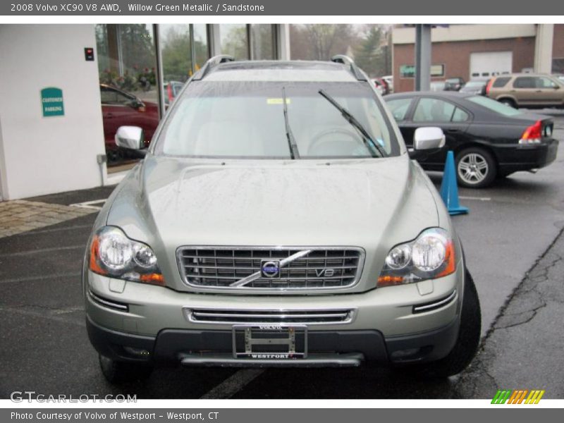 Willow Green Metallic / Sandstone 2008 Volvo XC90 V8 AWD