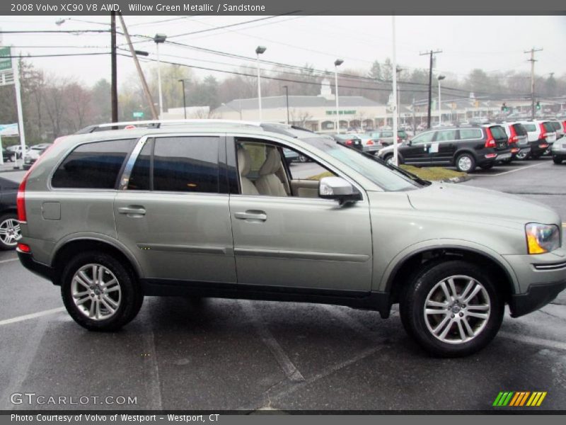 Willow Green Metallic / Sandstone 2008 Volvo XC90 V8 AWD
