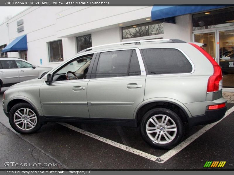 Willow Green Metallic / Sandstone 2008 Volvo XC90 V8 AWD