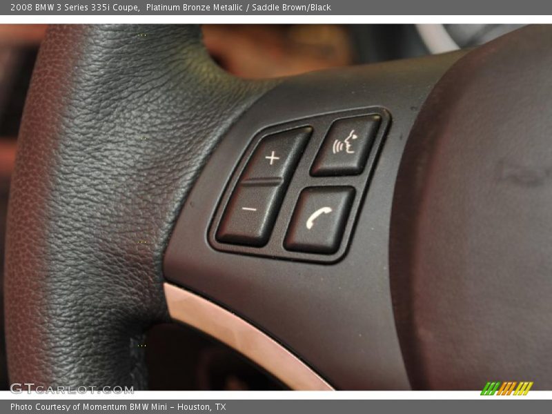 Platinum Bronze Metallic / Saddle Brown/Black 2008 BMW 3 Series 335i Coupe