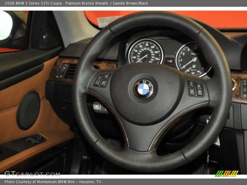 Platinum Bronze Metallic / Saddle Brown/Black 2008 BMW 3 Series 335i Coupe