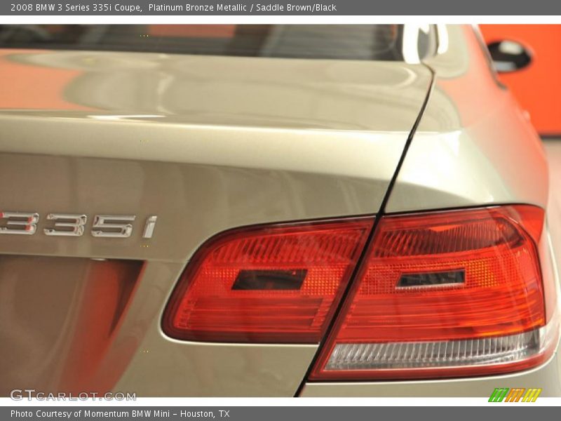 Platinum Bronze Metallic / Saddle Brown/Black 2008 BMW 3 Series 335i Coupe