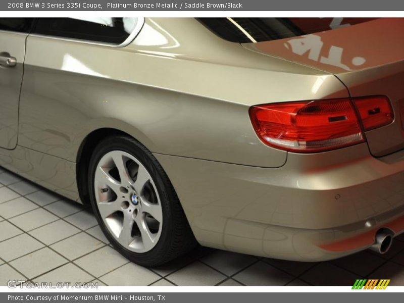 Platinum Bronze Metallic / Saddle Brown/Black 2008 BMW 3 Series 335i Coupe