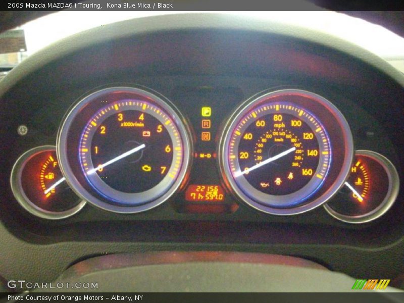 Kona Blue Mica / Black 2009 Mazda MAZDA6 i Touring