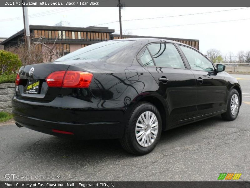 Black / Titan Black 2011 Volkswagen Jetta S Sedan
