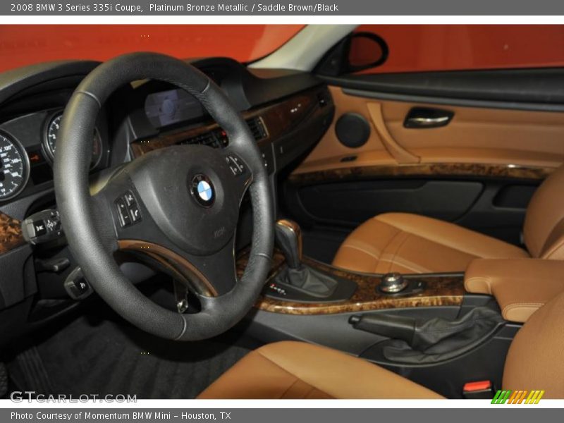Platinum Bronze Metallic / Saddle Brown/Black 2008 BMW 3 Series 335i Coupe
