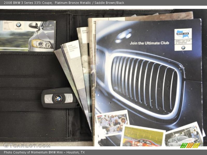 Platinum Bronze Metallic / Saddle Brown/Black 2008 BMW 3 Series 335i Coupe
