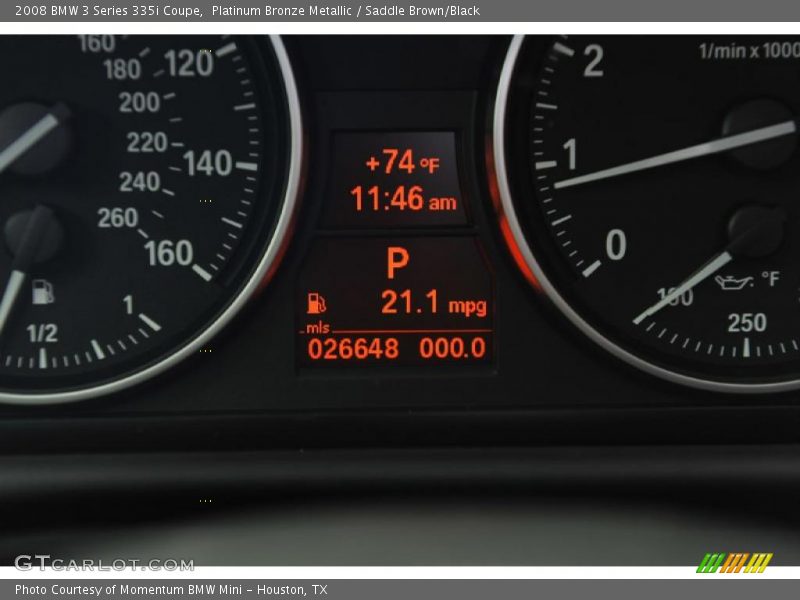 Platinum Bronze Metallic / Saddle Brown/Black 2008 BMW 3 Series 335i Coupe