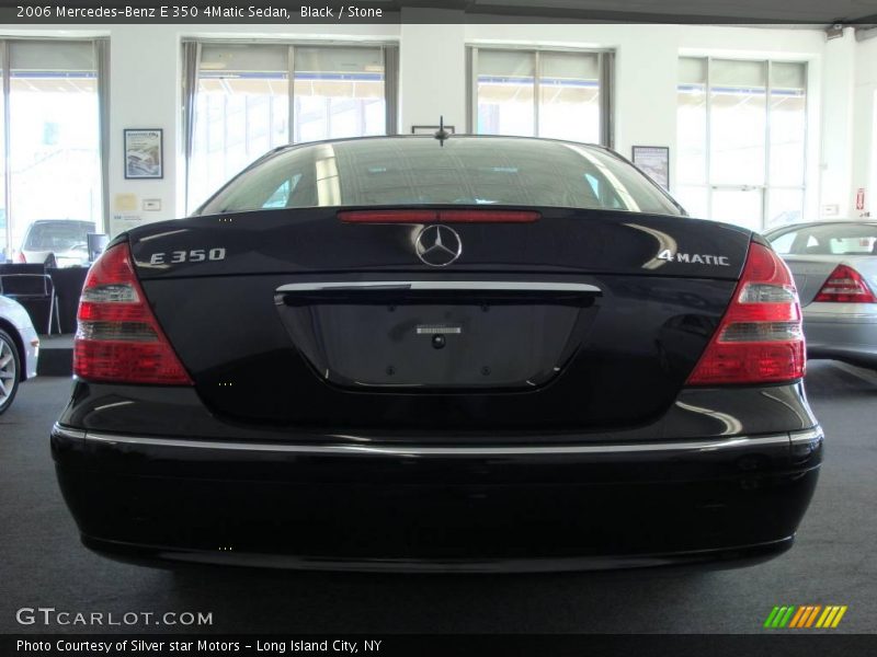 Black / Stone 2006 Mercedes-Benz E 350 4Matic Sedan