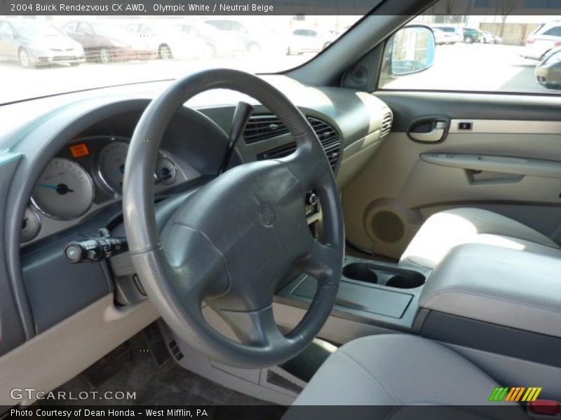 Olympic White / Neutral Beige 2004 Buick Rendezvous CX AWD