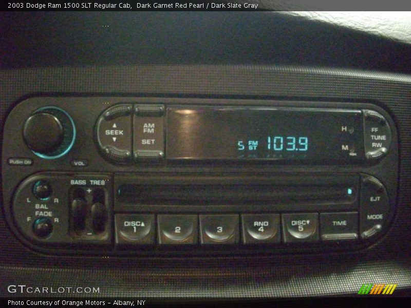 Dark Garnet Red Pearl / Dark Slate Gray 2003 Dodge Ram 1500 SLT Regular Cab