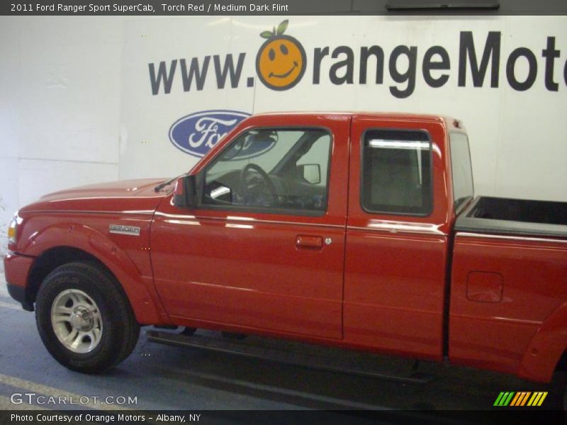 Torch Red / Medium Dark Flint 2011 Ford Ranger Sport SuperCab