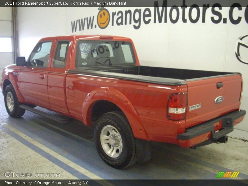 Torch Red / Medium Dark Flint 2011 Ford Ranger Sport SuperCab