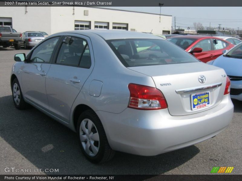Silver Streak Mica / Dark Charcoal 2007 Toyota Yaris Sedan