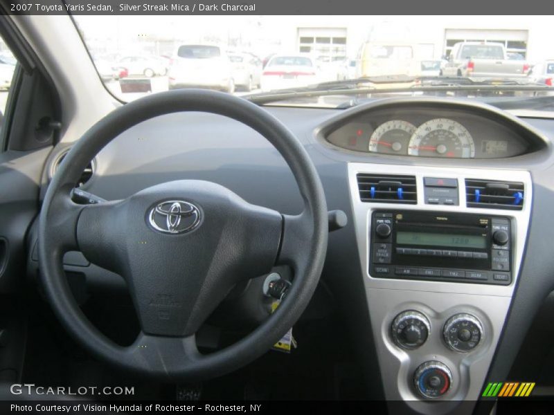 Silver Streak Mica / Dark Charcoal 2007 Toyota Yaris Sedan