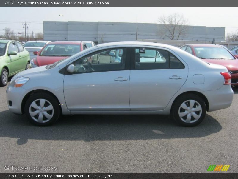 Silver Streak Mica / Dark Charcoal 2007 Toyota Yaris Sedan