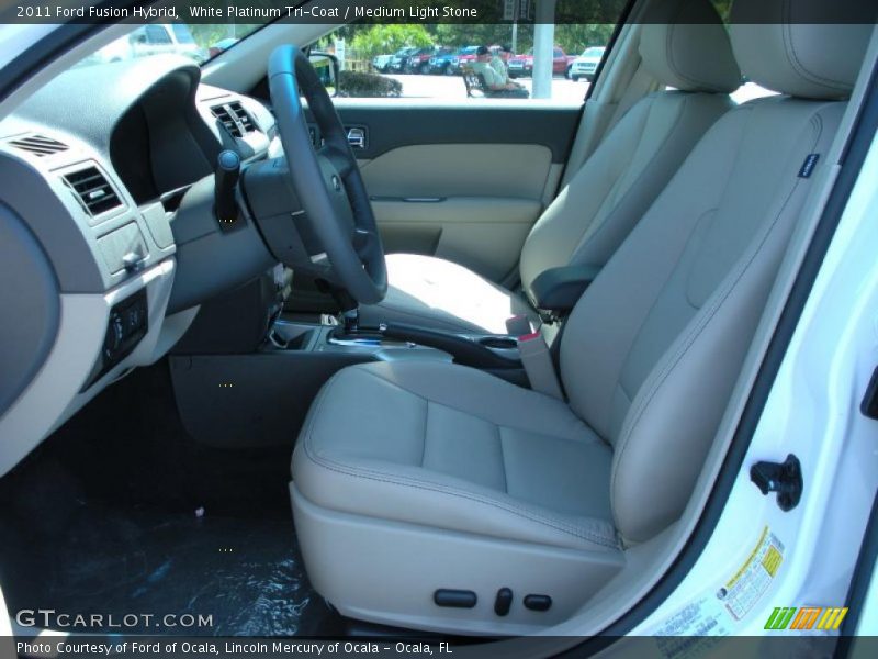  2011 Fusion Hybrid Medium Light Stone Interior