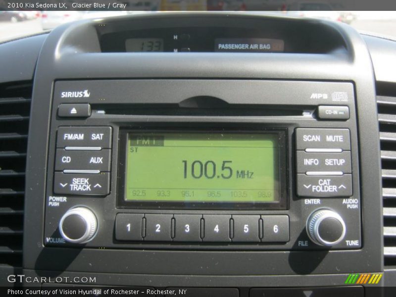 Glacier Blue / Gray 2010 Kia Sedona LX