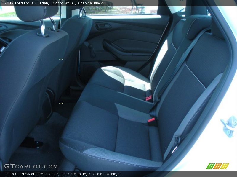 Oxford White / Charcoal Black 2012 Ford Focus S Sedan
