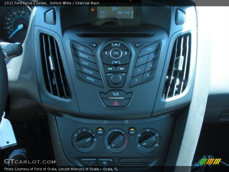 Controls of 2012 Focus S Sedan