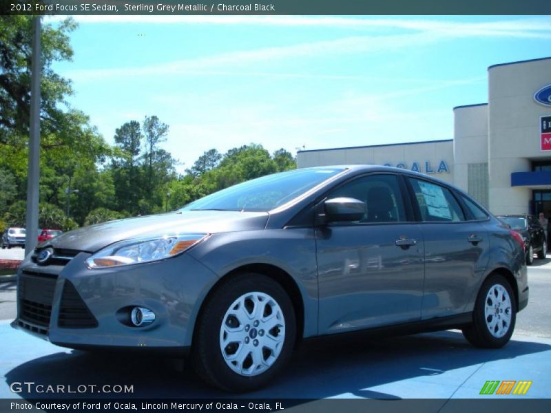 Sterling Grey Metallic / Charcoal Black 2012 Ford Focus SE Sedan