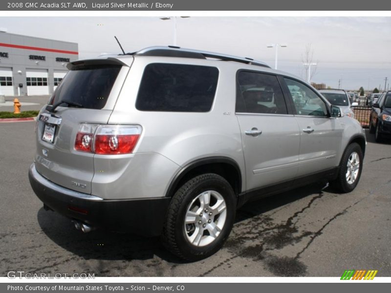 Liquid Silver Metallic / Ebony 2008 GMC Acadia SLT AWD