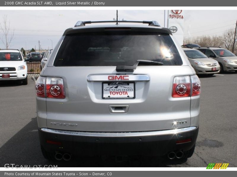 Liquid Silver Metallic / Ebony 2008 GMC Acadia SLT AWD