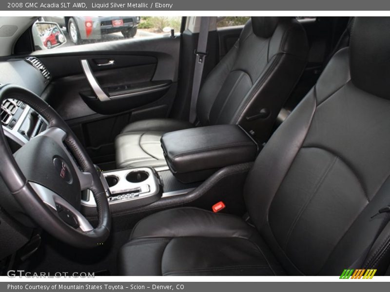 Liquid Silver Metallic / Ebony 2008 GMC Acadia SLT AWD