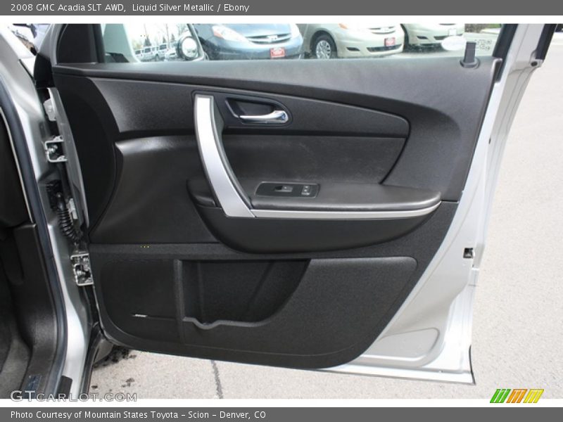 Liquid Silver Metallic / Ebony 2008 GMC Acadia SLT AWD