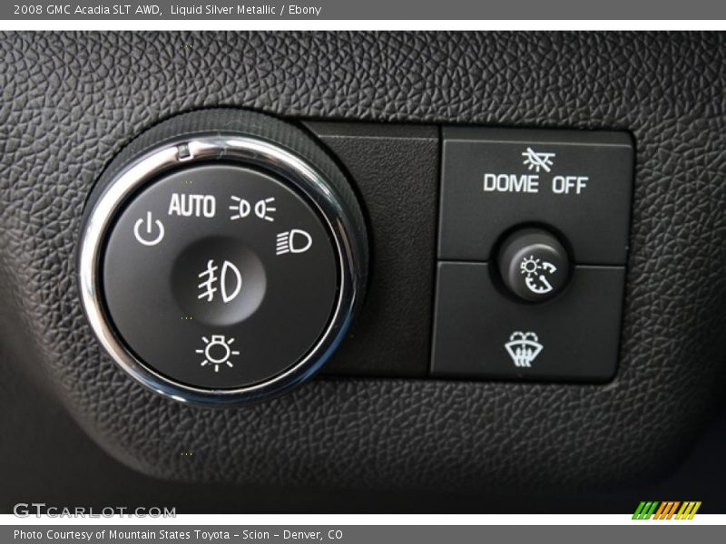 Liquid Silver Metallic / Ebony 2008 GMC Acadia SLT AWD