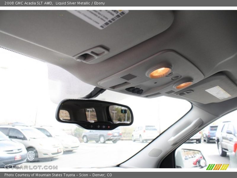 Liquid Silver Metallic / Ebony 2008 GMC Acadia SLT AWD