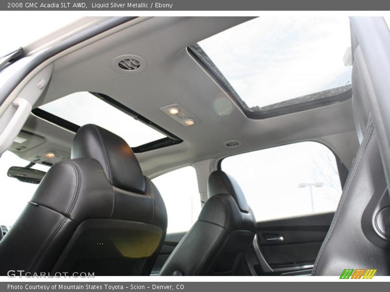 Liquid Silver Metallic / Ebony 2008 GMC Acadia SLT AWD
