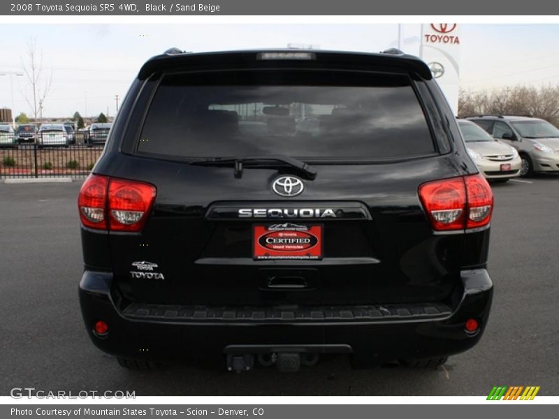 Black / Sand Beige 2008 Toyota Sequoia SR5 4WD