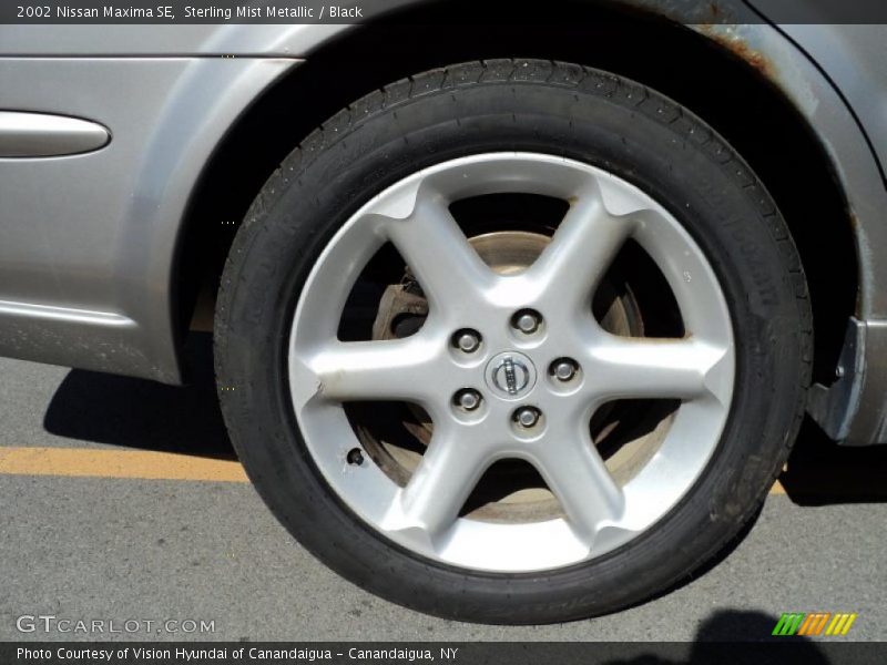 Sterling Mist Metallic / Black 2002 Nissan Maxima SE