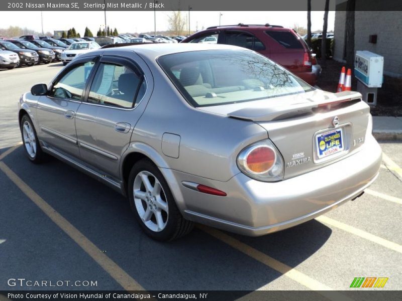 Sterling Mist Metallic / Black 2002 Nissan Maxima SE