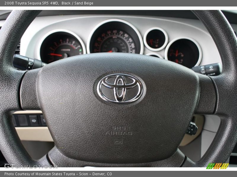 Black / Sand Beige 2008 Toyota Sequoia SR5 4WD