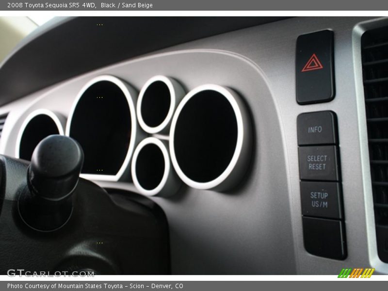 Black / Sand Beige 2008 Toyota Sequoia SR5 4WD