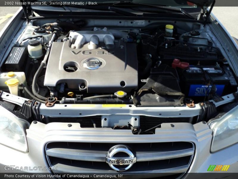 Sterling Mist Metallic / Black 2002 Nissan Maxima SE