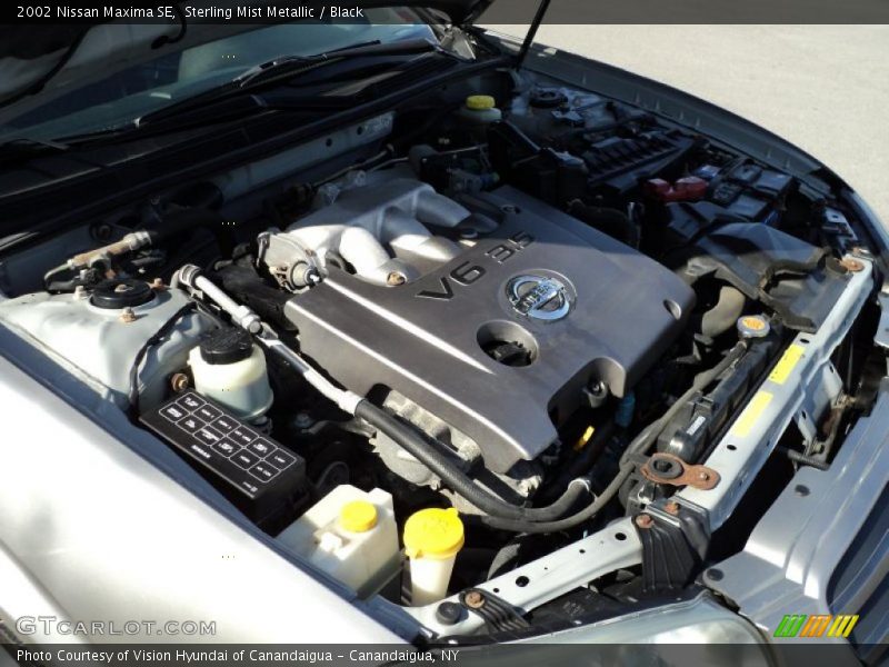 Sterling Mist Metallic / Black 2002 Nissan Maxima SE