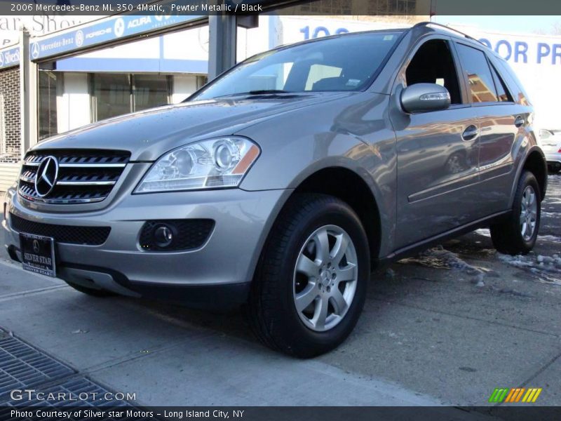 Pewter Metallic / Black 2006 Mercedes-Benz ML 350 4Matic