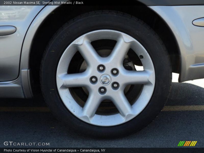 Sterling Mist Metallic / Black 2002 Nissan Maxima SE