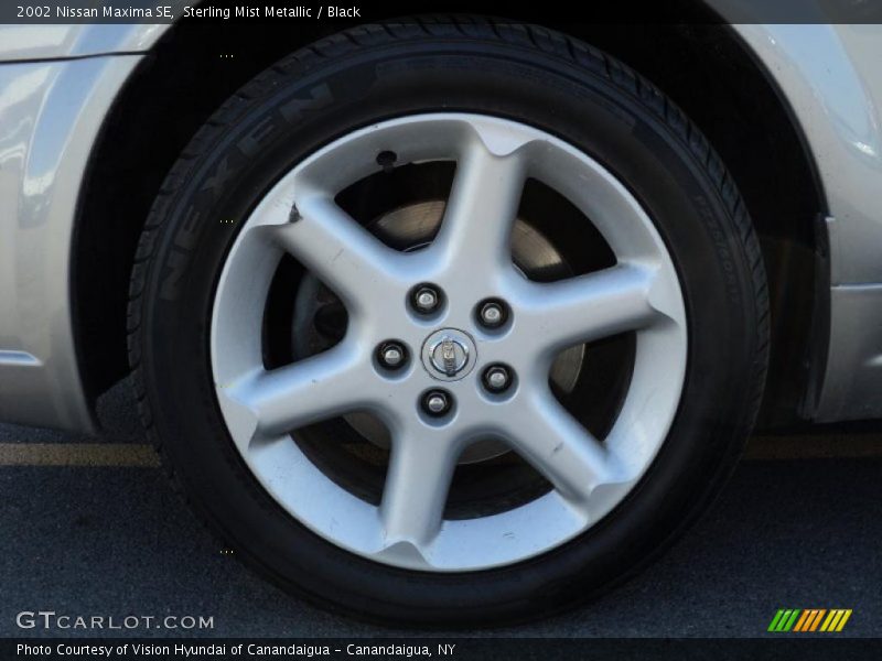 Sterling Mist Metallic / Black 2002 Nissan Maxima SE