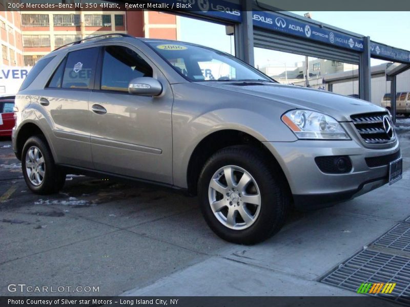 Pewter Metallic / Black 2006 Mercedes-Benz ML 350 4Matic