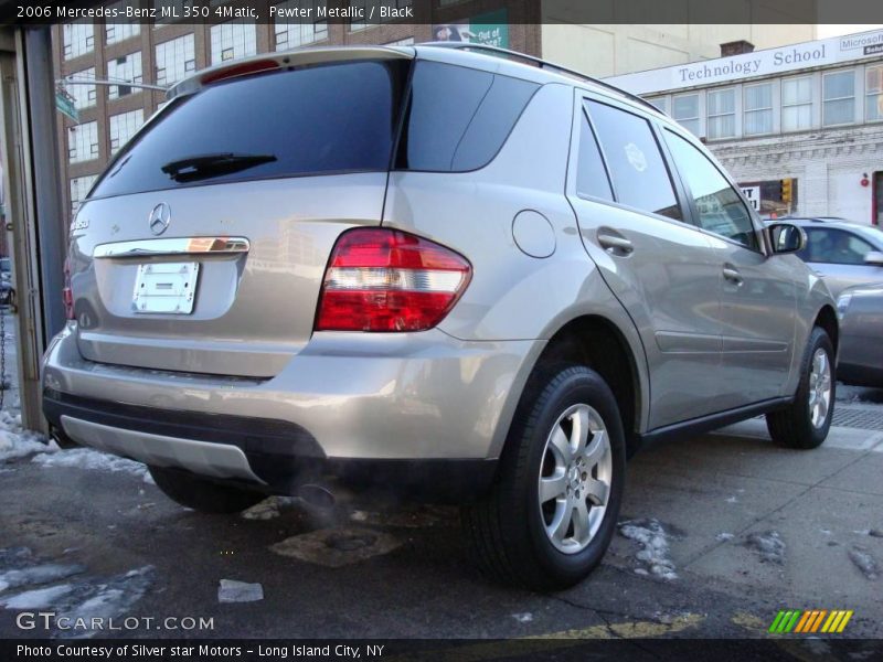 Pewter Metallic / Black 2006 Mercedes-Benz ML 350 4Matic
