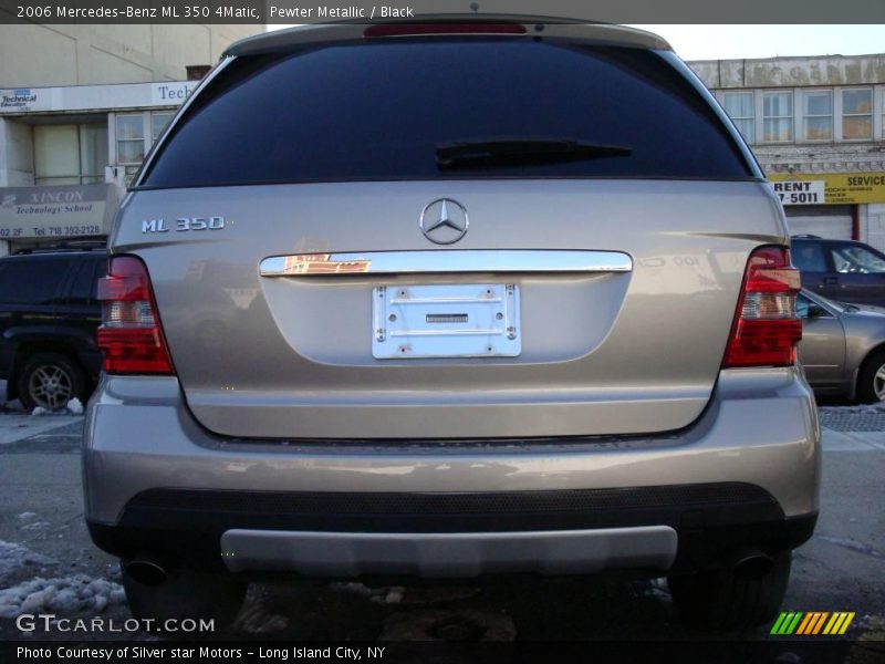 Pewter Metallic / Black 2006 Mercedes-Benz ML 350 4Matic